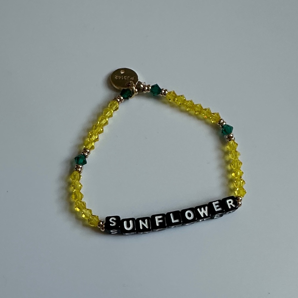 Little Words Project Sunflower Beaded Bracelet